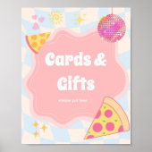 Pizza Feest Kaarten en Cadeaus Bord Poster (Voorkant)