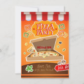 Pizza Feest Notitiekaartje (Voorkant)