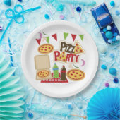 Pizza Feest Papieren Bordje (Feest)