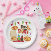 Pizza Feest Papieren Bordje (Feest)