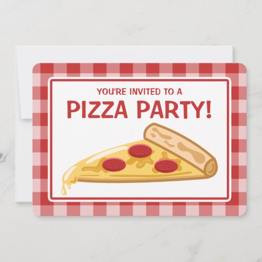 Pizza Feest Verjaardag Kaart (Voorkant)