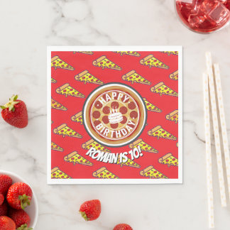 Pizza Feest Verjaardagsdecoratie | Leuke Pizza Sli Servet