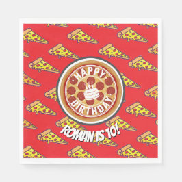 Pizza Feest Verjaardagsdecoratie | Leuke Pizza Sli Servet