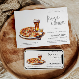 Pizza Feestje Elke Gelegenheid Feestje Pizza Avond Kaart