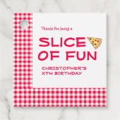 Pizza Feestje Kinderverjaardag Bedankjes Labels (Voorkant)