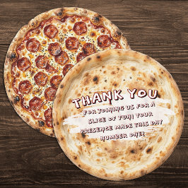 Pizza Feestje Kinderverjaardag Bedankkaart