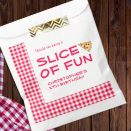 Pizza Feestje Kinderverjaardag Bedankzakje