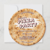 Pizza Feestje Kinderverjaardag Kaart (Voorkant)