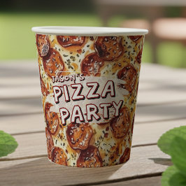 Pizza Feestje Kinderverjaardag Papieren Bekers