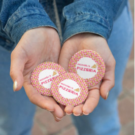 Pizza Feestje Kinderverjaardag Ronde Button 5,7 Cm