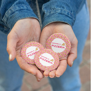 Pizza Feestje Kinderverjaardag Ronde Button 5,7 Cm