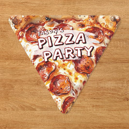 Pizza Feestje Kinderverjaardag Sticker