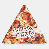 Pizza Feestje Kinderverjaardag Sticker (Voorkant)