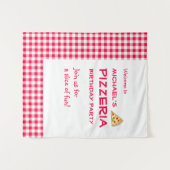 Pizza Feestje Kinderverjaardag Wandkleed (Voorkant (horizontaal))