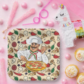 Pizza Feestje  Papieren Bordje (Feest)