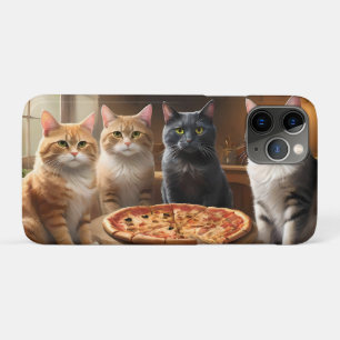 "Pizza Feestje: Vier Katten Die Aanvallen!" Case-Mate iPhone Case