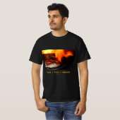 Pizza + Fire = Geweldige T-Shirt (Voorkant volledig)