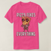 Pizza fixes everything t-shirt (Design voorkant)