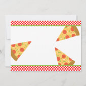 Pizza Flat Note Card Notitiekaartje (Achterkant)