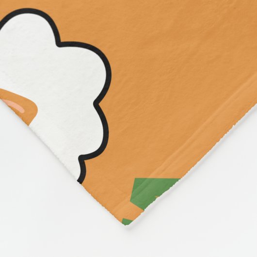 Pizza Fleece Deken (Hoek)