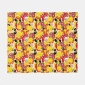 Pizza Fleece Deken (Voorkant (Horizontaal))
