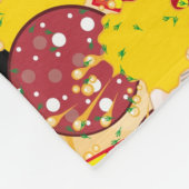Pizza Fleece Deken (Hoek)