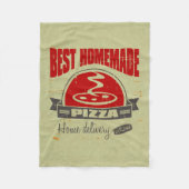 Pizza Fleece Deken (Voorkant)