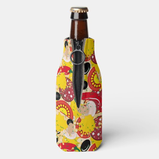 Pizza Flesjeskoeler (Fles Achterkant)