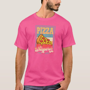 Pizza Fluisteraar Retro Vintage Stijl Pepperoni Pi T-shirt
