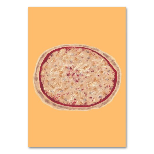 Pizza Food Reading Flashcards for Adults Kaart (Voorkant)