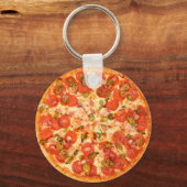 Pizza Food Sleutelhanger (Voorkant)