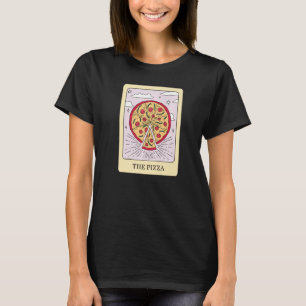 Pizza Foodie Tarot Kaart Pizza Fortune Teller T-shirt