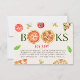 Pizza + Fopspenen Baby shower Boekaanvraag Kaart