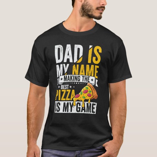 Pizza for Dad Humor for Father's Day 1 T-shirt (Voorkant)