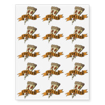 Pizza Forever Funny Tattoo