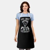 PIZZA FOREVER KITCHEN APRON  SCHORT (Gedragen)