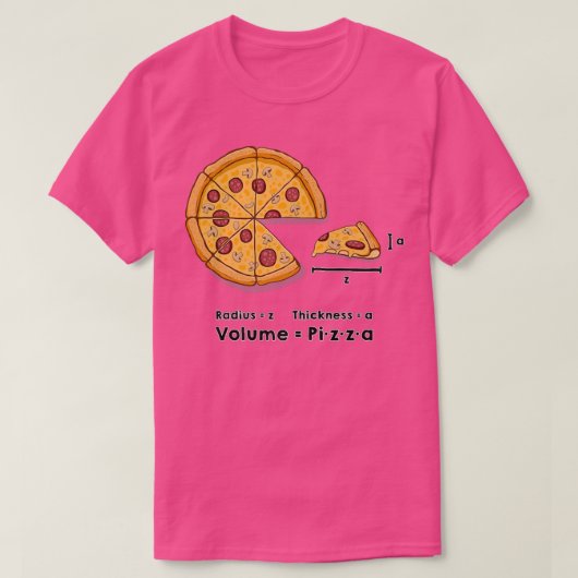 Pizza formule science-kaas paddenstoelbacon t-shirt (Design voorkant)