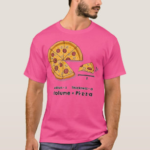 Pizza formule science-kaas paddenstoelbacon t-shirt