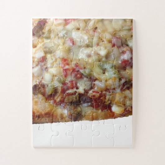 Pizza Foto Legpuzzel Grote Stukken (Verticaal)
