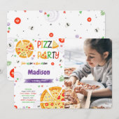 Pizza Foto uitnodiging (Voorkant / Achterkant)