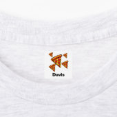 Pizza Friday Design - Klein Vierkant Kledinglabel  Labels (Aangebracht)