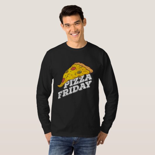 Pizza Friday Pizza T-shirt (Voorkant volledig)