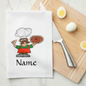 Pizza Fun Kitchen Towels aan te passen! Theedoek (Quarter Fold)