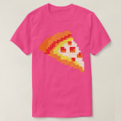 Pizza Funny Fast Food Pixel Art Video Gamer Gaming T-shirt (Design voorkant)