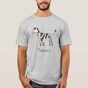 Pizza Funny Kinder Zebra T-shirt