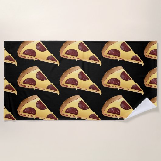 PIZZA FUNNY UNIQUE Beach Towelks Strandlaken (Voorkant)