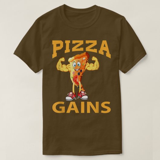 Pizza Gains, Gym 16373233 T-shirt (Design voorkant)