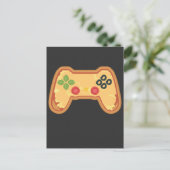 Pizza Gaming Controller Fast Food Gamer Briefkaart (Staand voorkant)