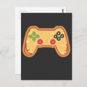 Pizza Gaming Controller Fast Food Gamer Briefkaart (Voorkant / Achterkant)