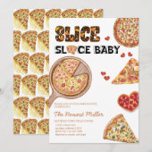 Pizza | Genderneutraal Baby shower Kaart (Voorkant / Achterkant)